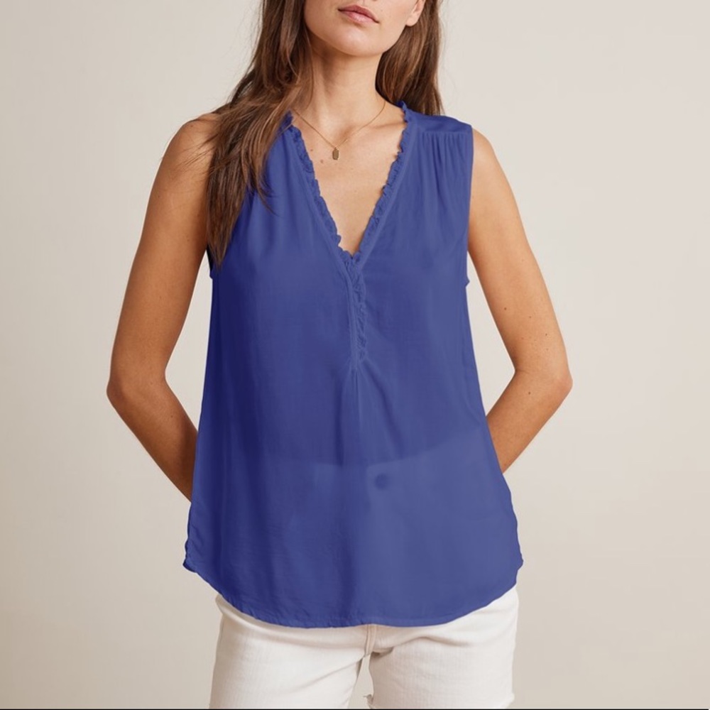 NWT VELVET BRAND PURPLE RUFFLE TANK